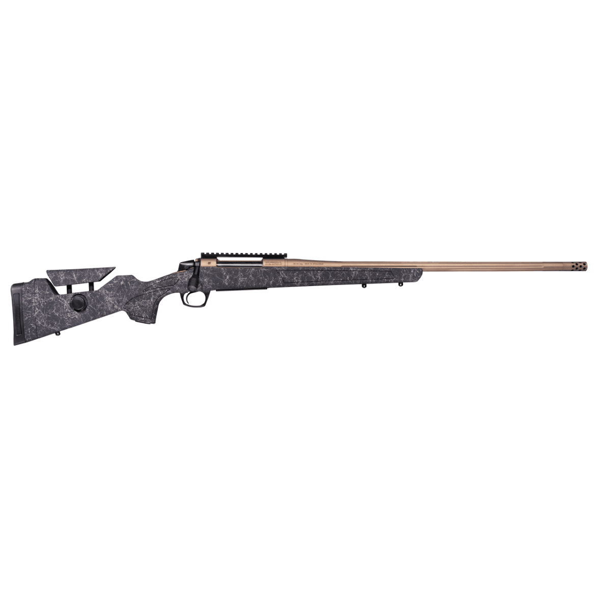 CASCADE LONG RANGE HUNTER - Smoked Bronze | Graphite Black w/ Smoked Bronze Web - 20 MOA Pic Rail -7mm MAG - 24" 5/8x24 CR3960F
