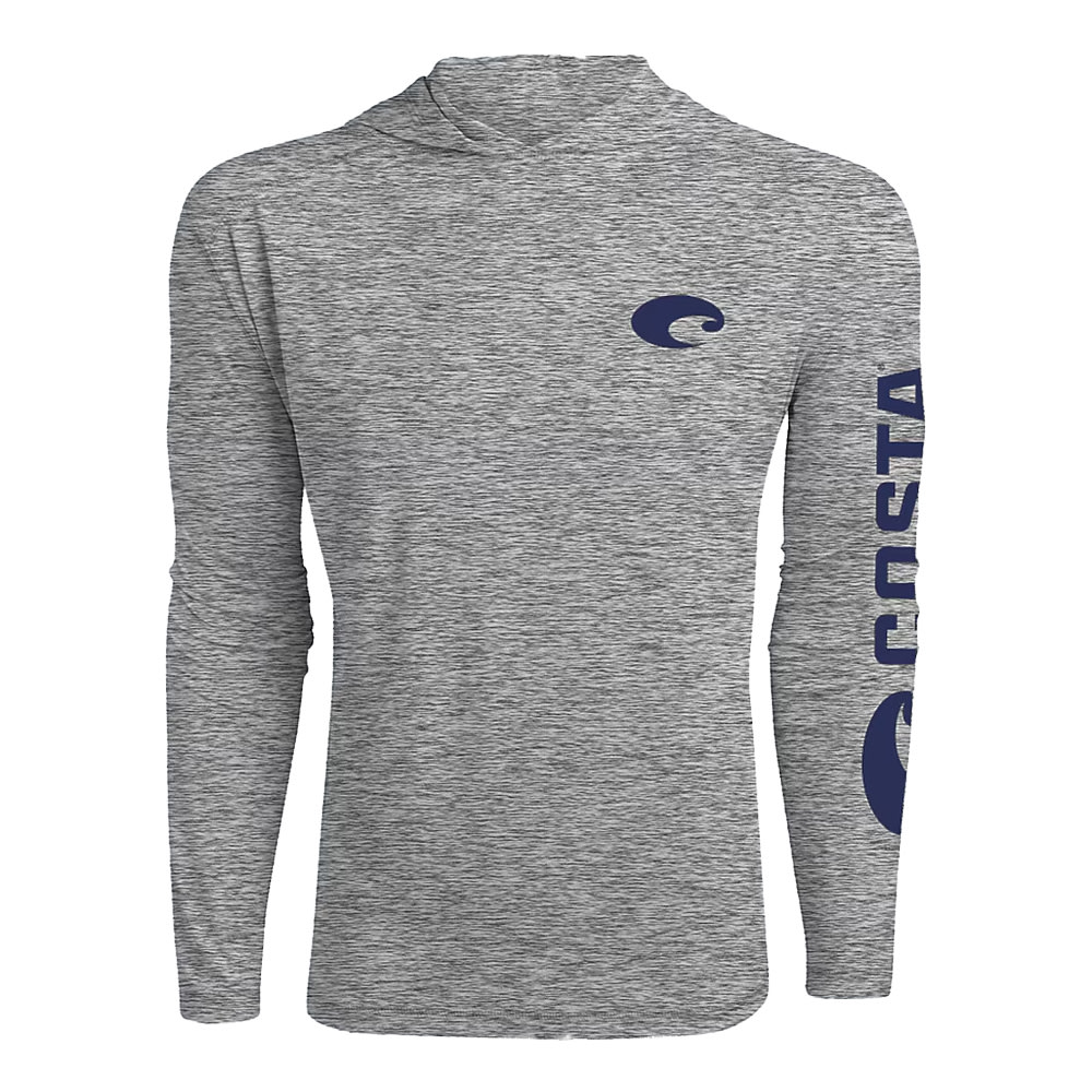Costa Del Mar Lifestyle Technical Hood T-Shirt Mens Heather Gray FQA400039-203 - Main Image