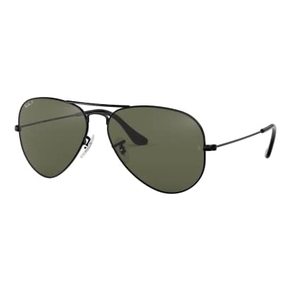 Ray-Ban Aviator Large Metal Black G-15 Green Polar 0RB3025-0025858