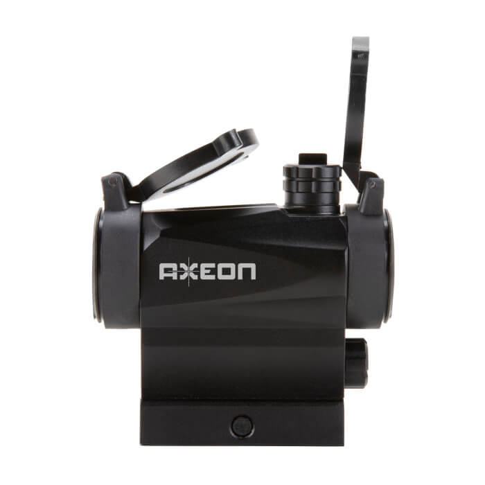 Axeon Optics 7XRGB20 Tri-Color 20mm 5-MOA Dot Sight w/ Adjustable Brightness, 1-MOA Click-Values 2218676 - Main Image