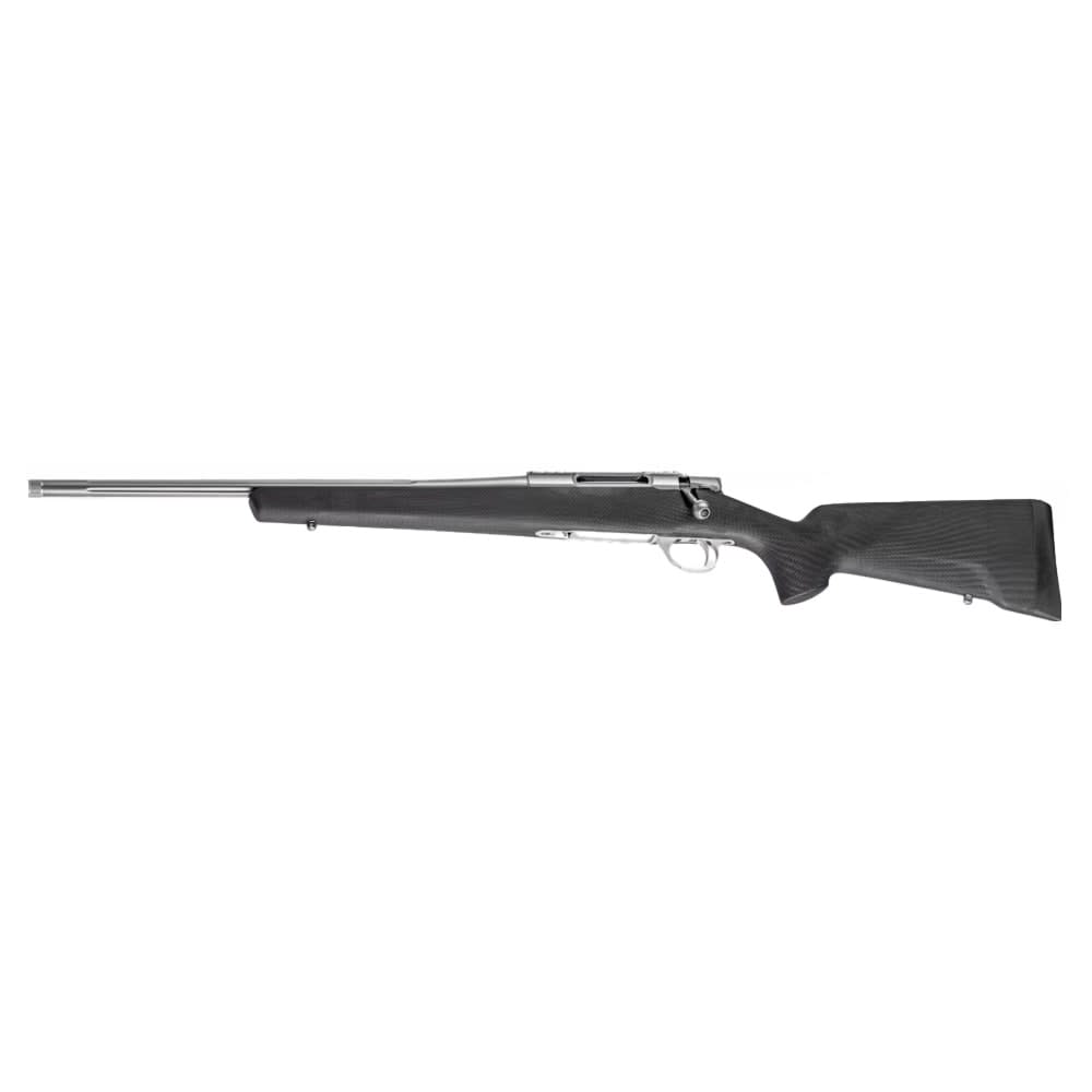 Sako 90 Peak Stainless Steel 22-250 REM No Sights 20 Fluted BBL 1:14 M15x1 TPI LH Std Trig 5RD Carbon Fiber / Black J05206
