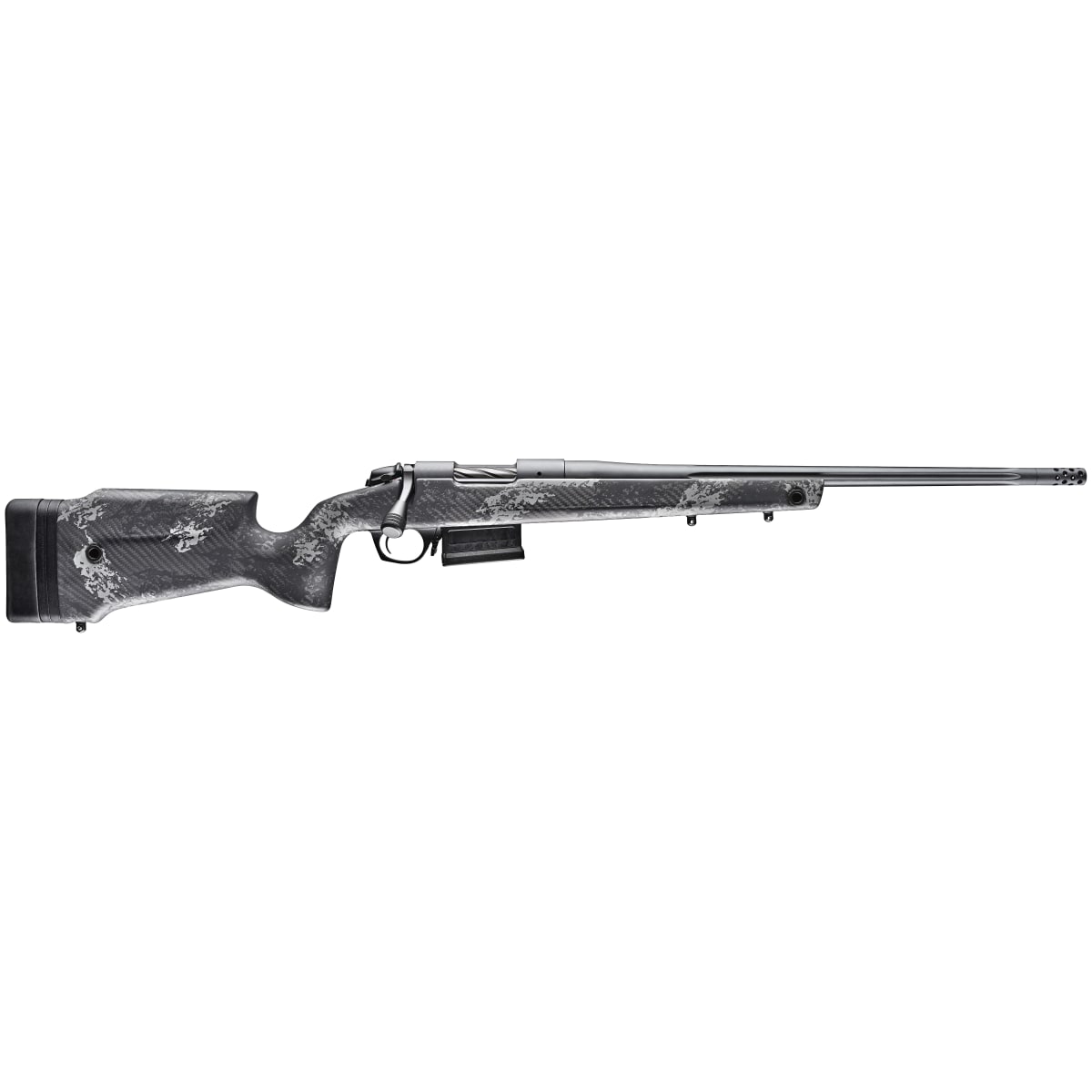 Bergara Crest .22 Creedmoor 20" Fluted Steel Bbl Omni Muzzlebrake & Fluted Bolt Carbon Fiber w/Carbon Spine Stock Rifle B14S7514