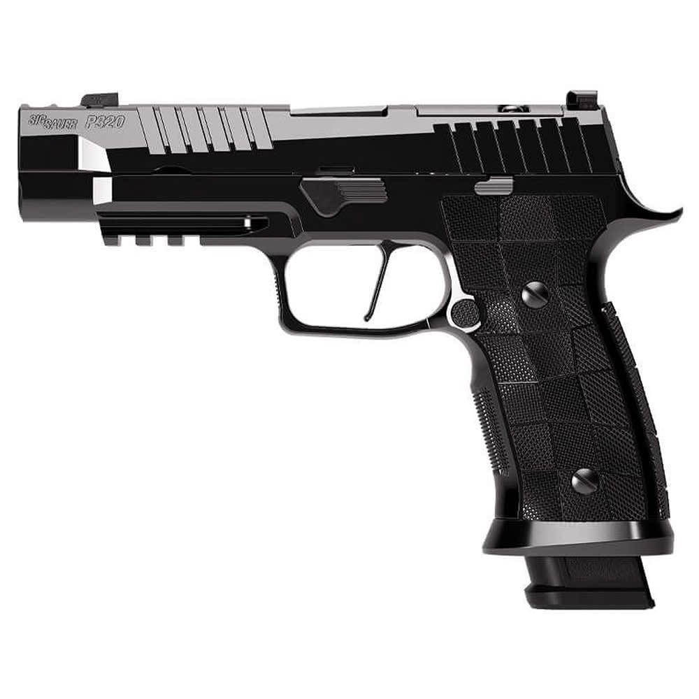 Sig Sauer P320-SXG Reserve Custom Works 9mm 3.9" Bbl SS Slide XRAY3 D/N Sights Flat Blade Trg Pistol w/21 or 10rd Mag 320SXGF-9-CW-RES