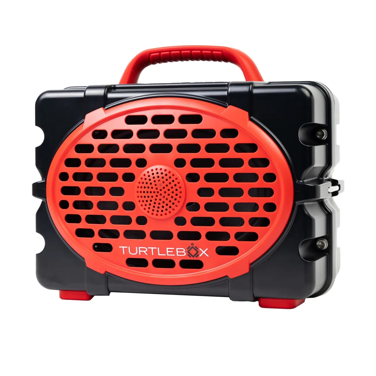 Turtlebox GameDay Series 2.0 Original Outdoor Bluetooth Speaker w/ Party Mode, Waterproof, 25hr Battery, Black/Scarlet TB-ORIG-G3-BLK-RED-RED-2 - Main Image