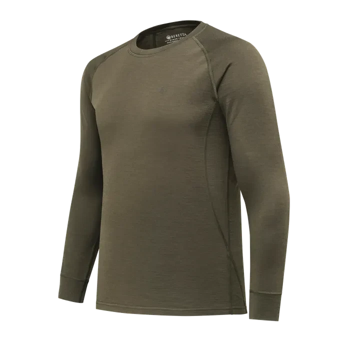 Beretta Elite Pro Merino LS Crew Neck Green Moss XXXL IM381T253307AAXXXL