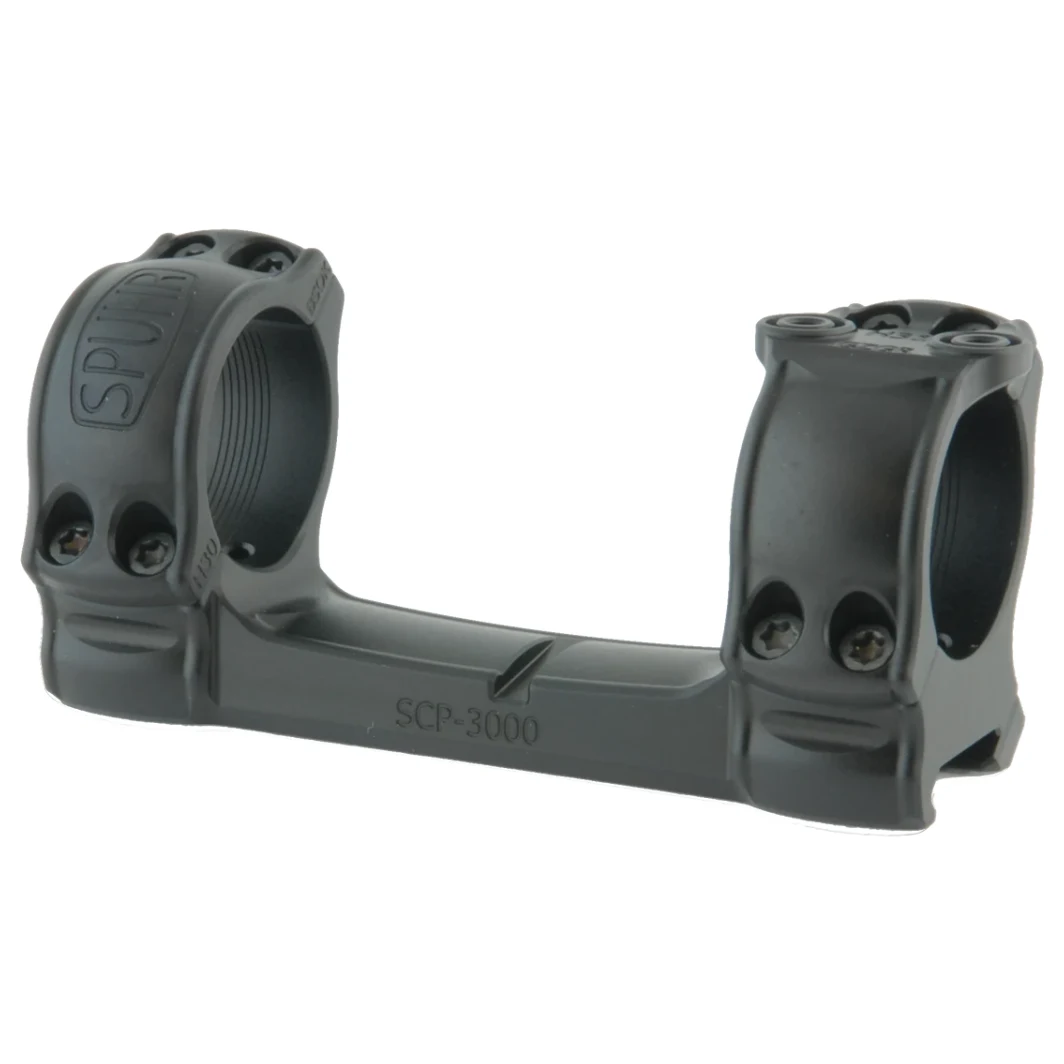 Spuhr Hunting Mount 30mm 1"Height 0-MIL/MOA Picatinny Scope Mount w/ 10-Degree Wedge SCP-3000 - Main Image