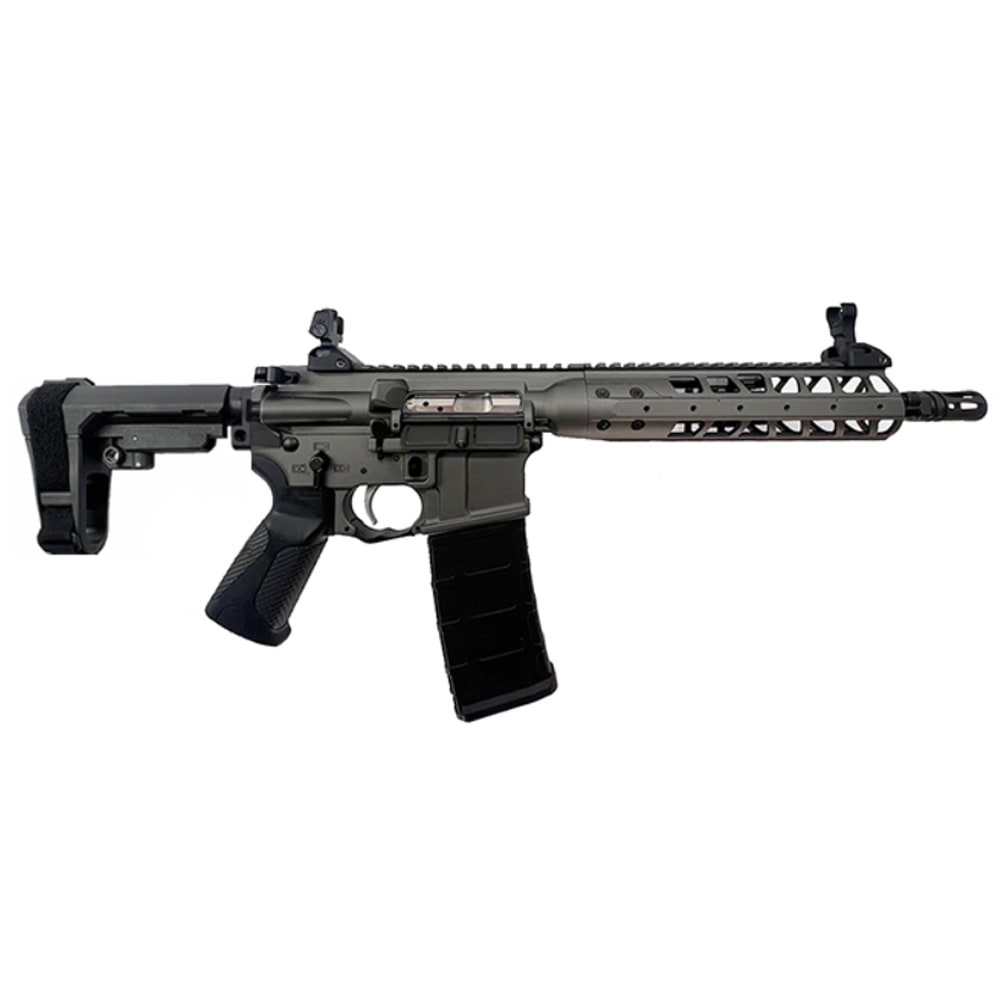 LWRC IC-A5 .300 Blackout 10.5" 1:7" 1/2x28 Bbl Tungsten Grey Pistol w/SBA3 Brace ICMKIIP3TG10SBA3