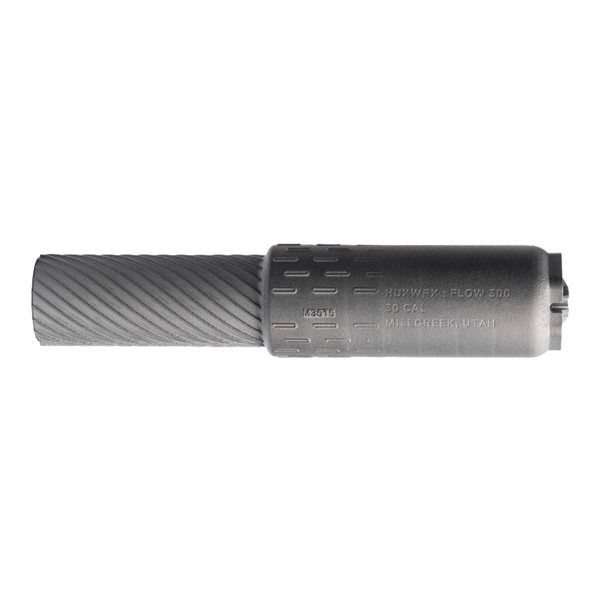 HUXWRX FLOW 300 DT .300 Blackout Direct Thread 5/8x24 Stainless Steel Suppressor w/ PRISM Coating M3477-003 - Main Image
