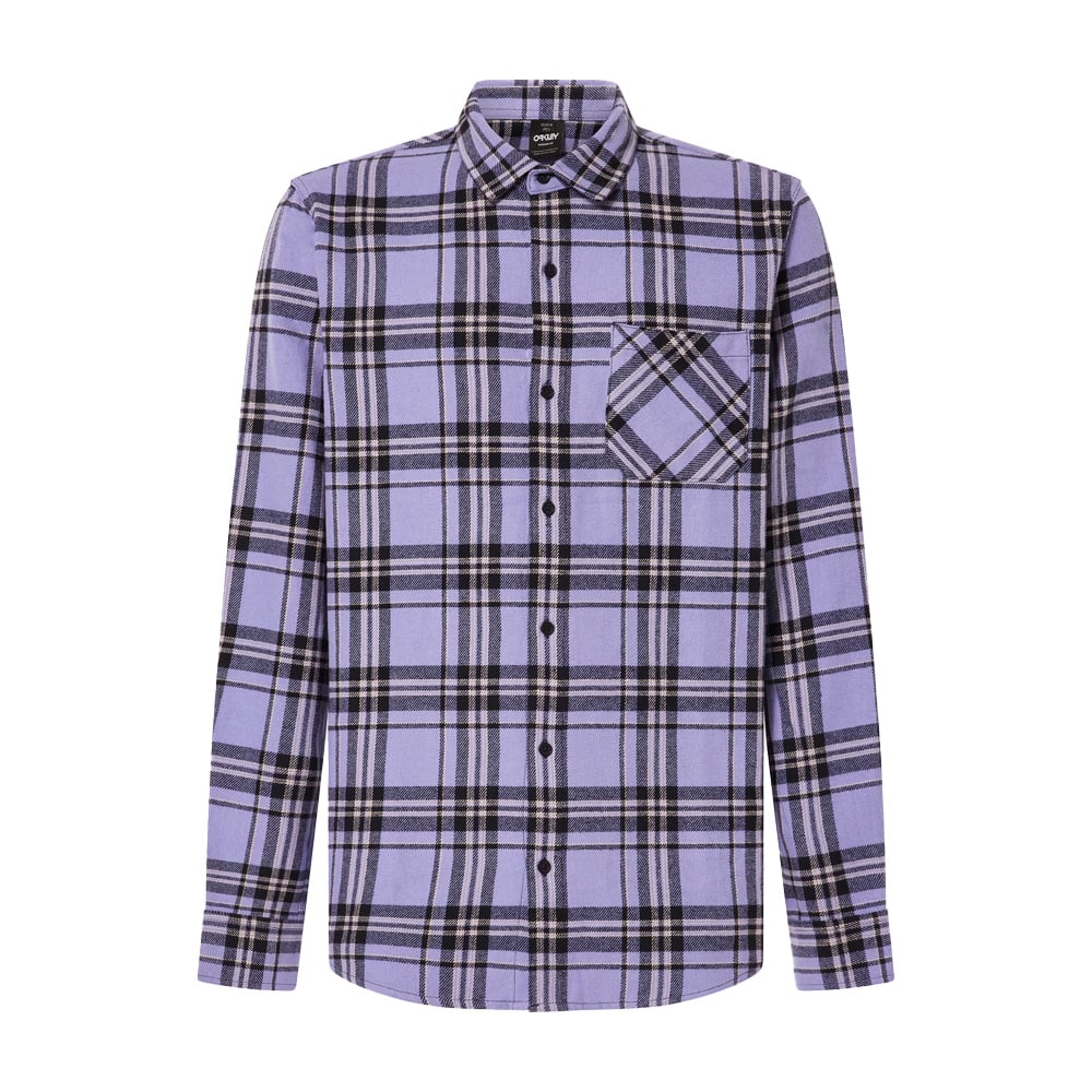 Oakley Men's New Lilac/Black Check Lifestyle Podium Plaid Ls Flannel FOA402573-BCF - Main Image