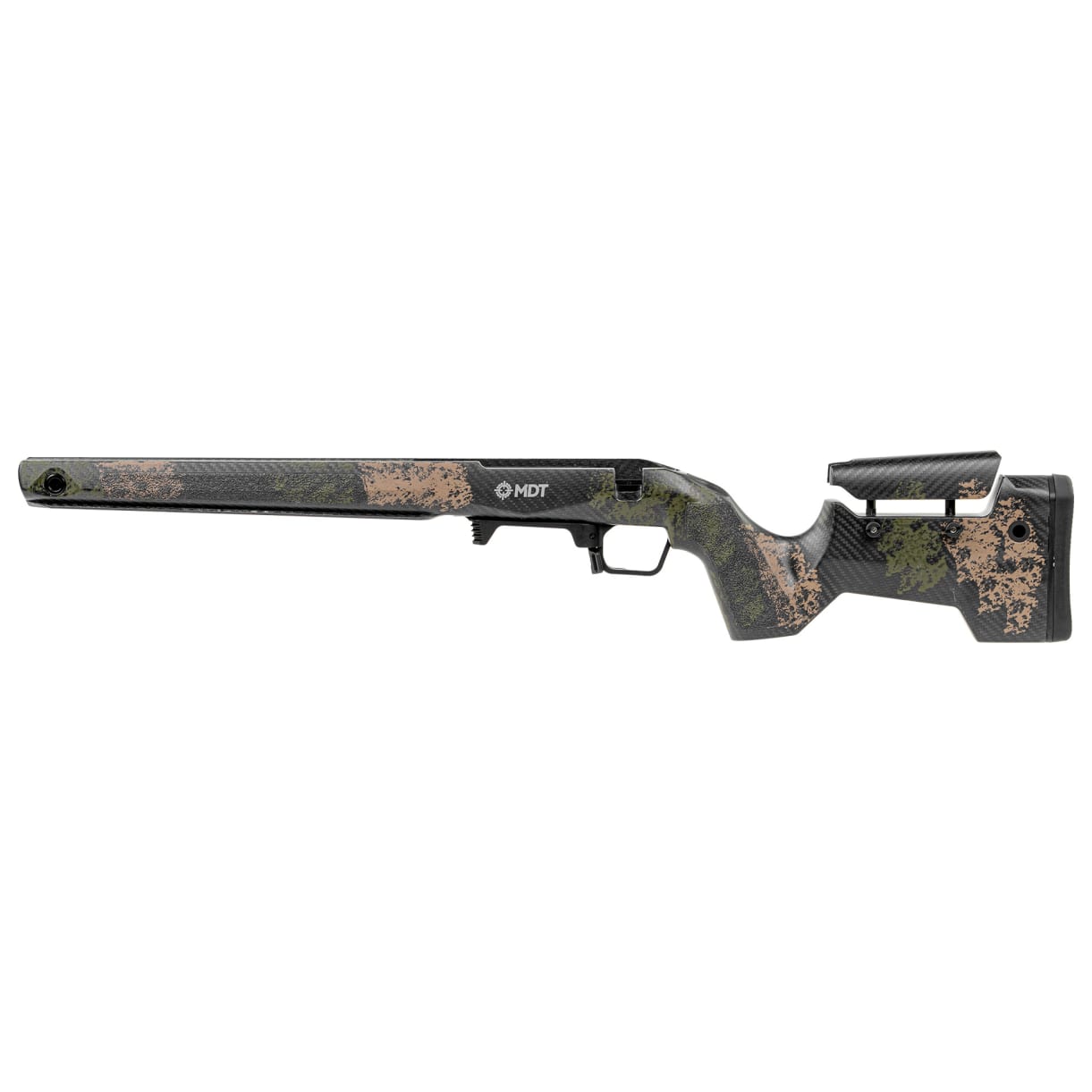 MDT CRBN Precision Kit Rem 700 Short Action Left-Hand LH Fixed ARCA Highland Green and Flat Dark Earth (HGF) Chassis System 116135-HGF - Main Image