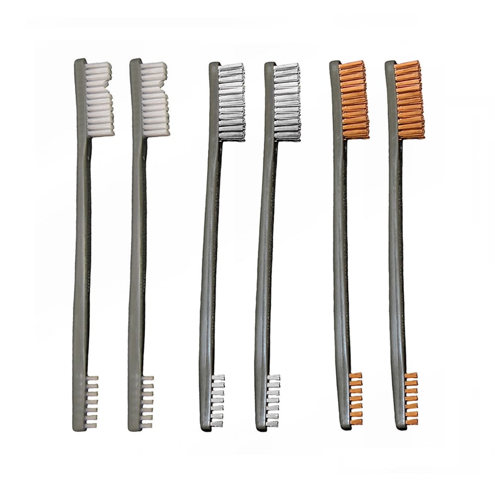 OTIS 9 Pack AP Brushes (3 Nylon/3 Bronze/3 Stainless Steel) FG-316-BP