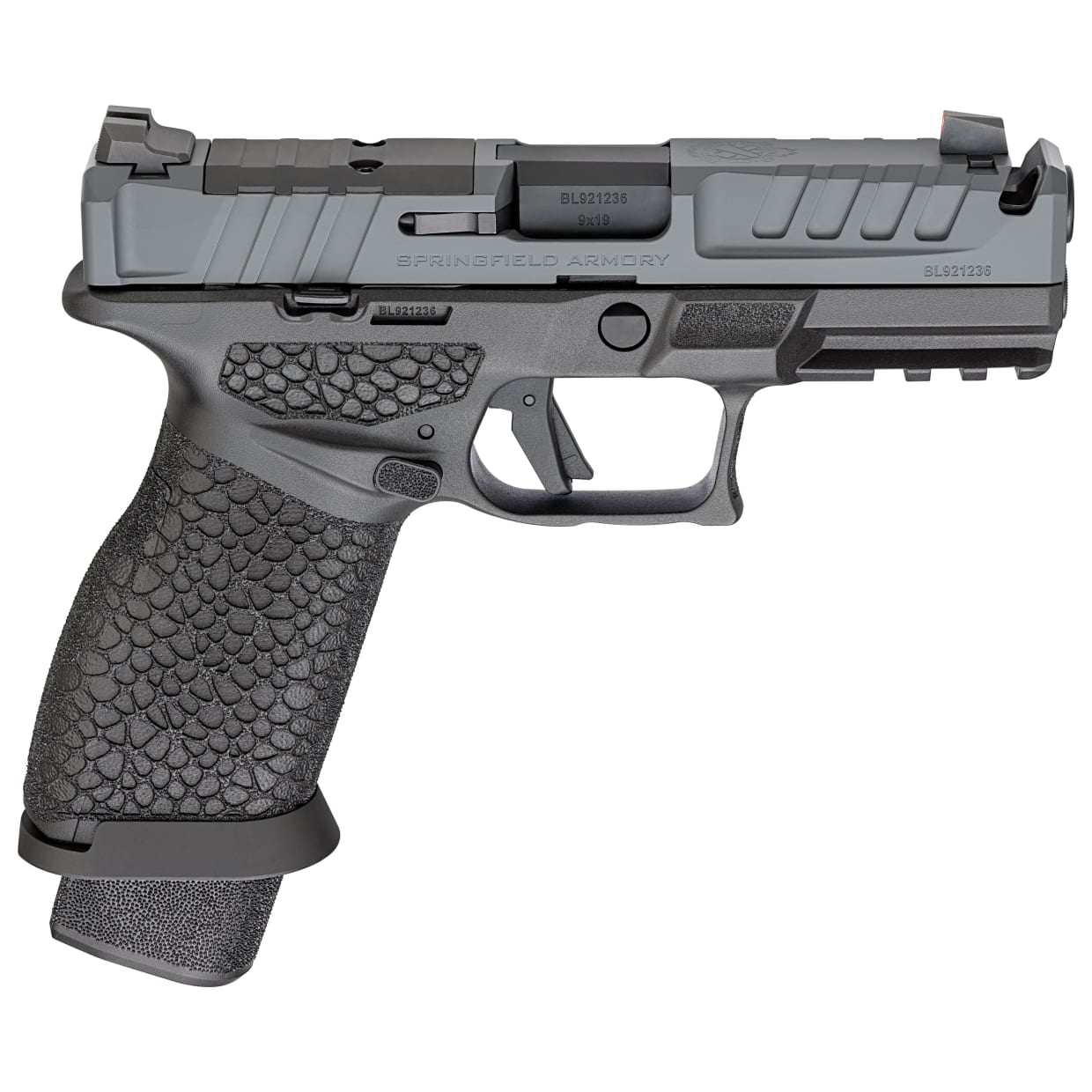 Springfield Armory Echelon Pro 4.0FC 9mm 4" Bbl Tritium Front Sight U-Dot Rear Sight Black/Grey Pistol w/(3) 20rd Mags ECP9409BYFC-COMP - Main Image