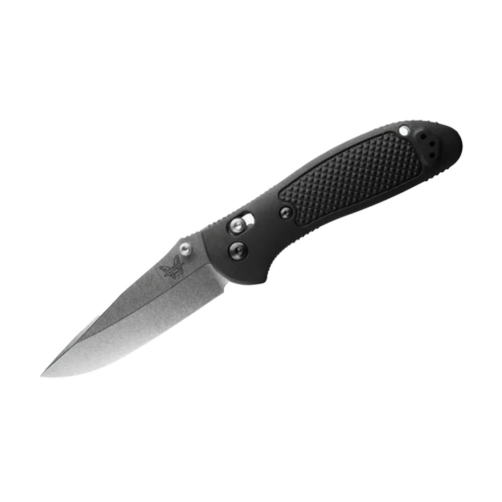 Benchmade Pardue Griptilian AXIS Stud Drop-Point Black Grivory Knife 551-S30V