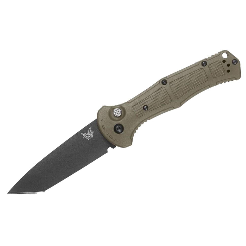Benchmade Claymore 154CM Stainless Steel 60-62HRC Tanto 3.6" Knife w/Ranger green Grivory Handle 9071BK-03 - Main Image