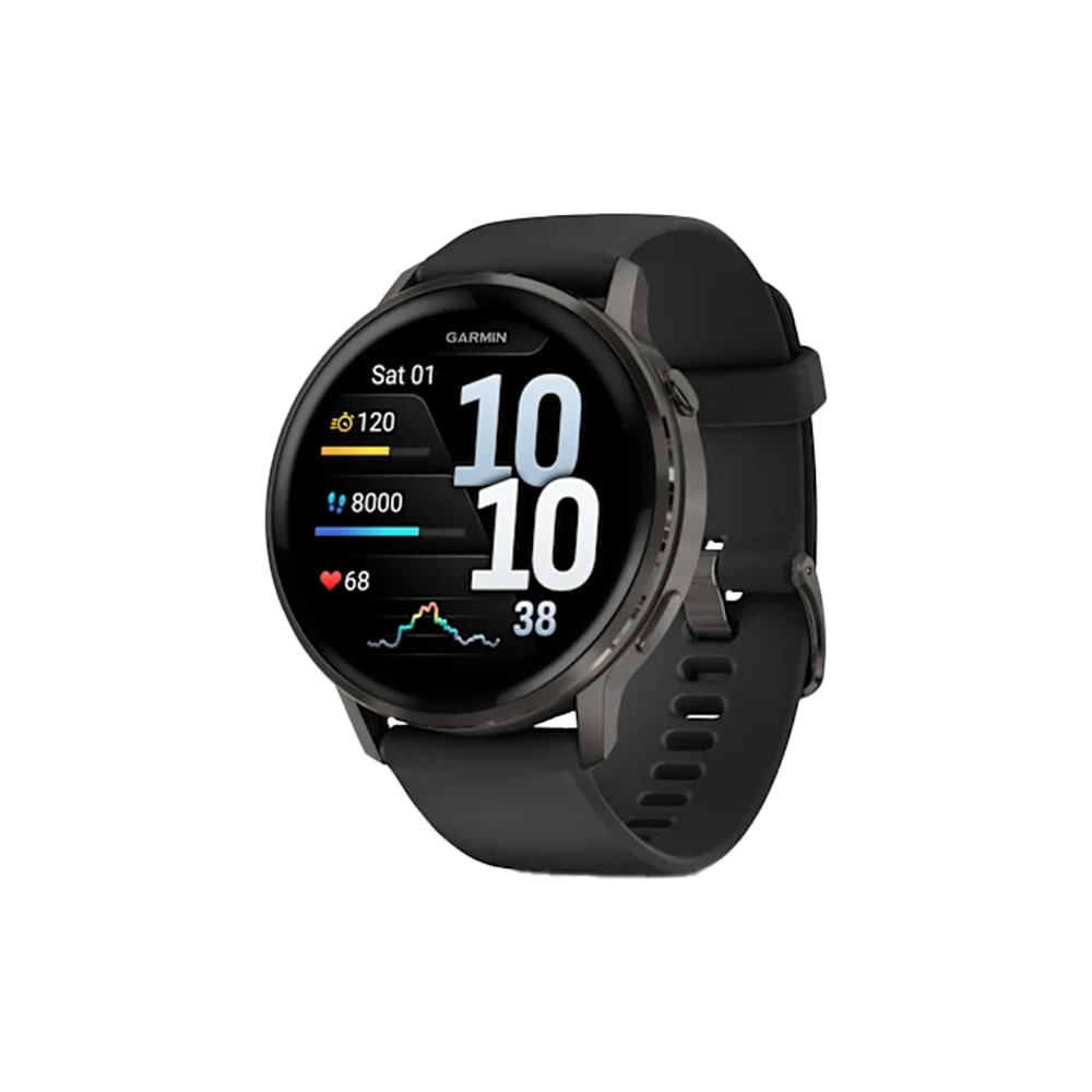 Garmin Venu 4 45mm Black w/Slate + Black Advanced Health and Fitness Smartwatch 010-03014-00