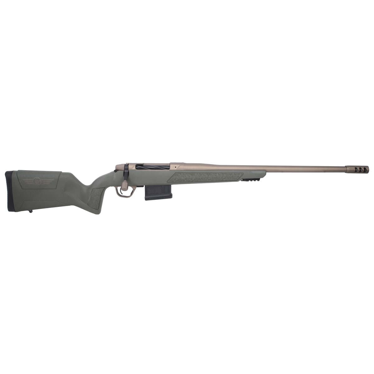 Christensen Arms Evoke 6.5 PRC 22" 1:8 Burnt Brz Cerakote Bbl Green Hybrid Hunter Stock Bolt Action Rifle 801-15003-01
