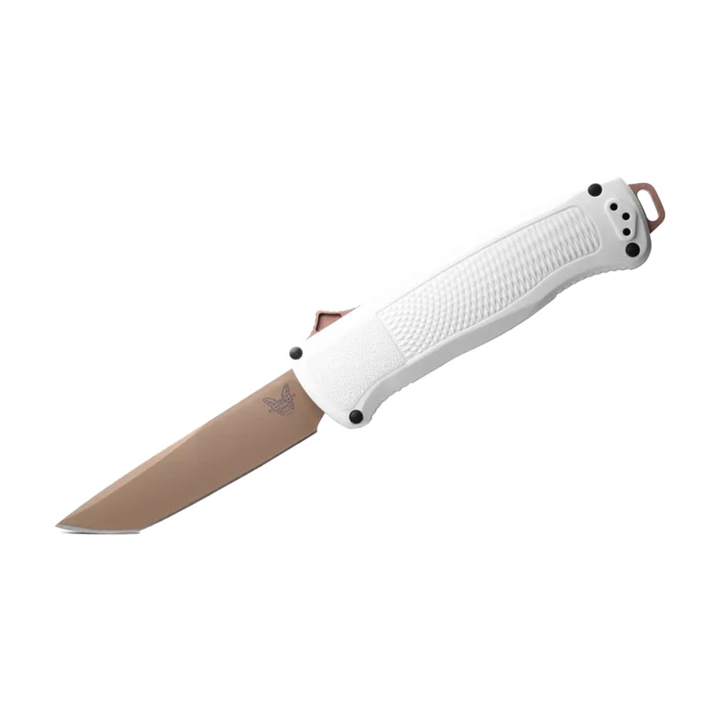 Benchmade Shootout Out-the-Front Auto Cool Gray Grivory Tanto Knife 5370FE-10 - Main Image