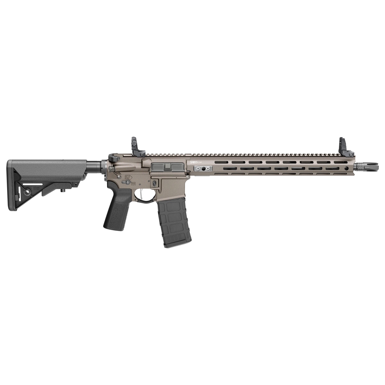 Springfield Armory Saint Victor 5.56 NATO 16" Bbl Tungsten Rifle w/ B5 Stock, Flip-Up Sights, 1x30rd Mag STV916556T-V2-B5 - Main Image