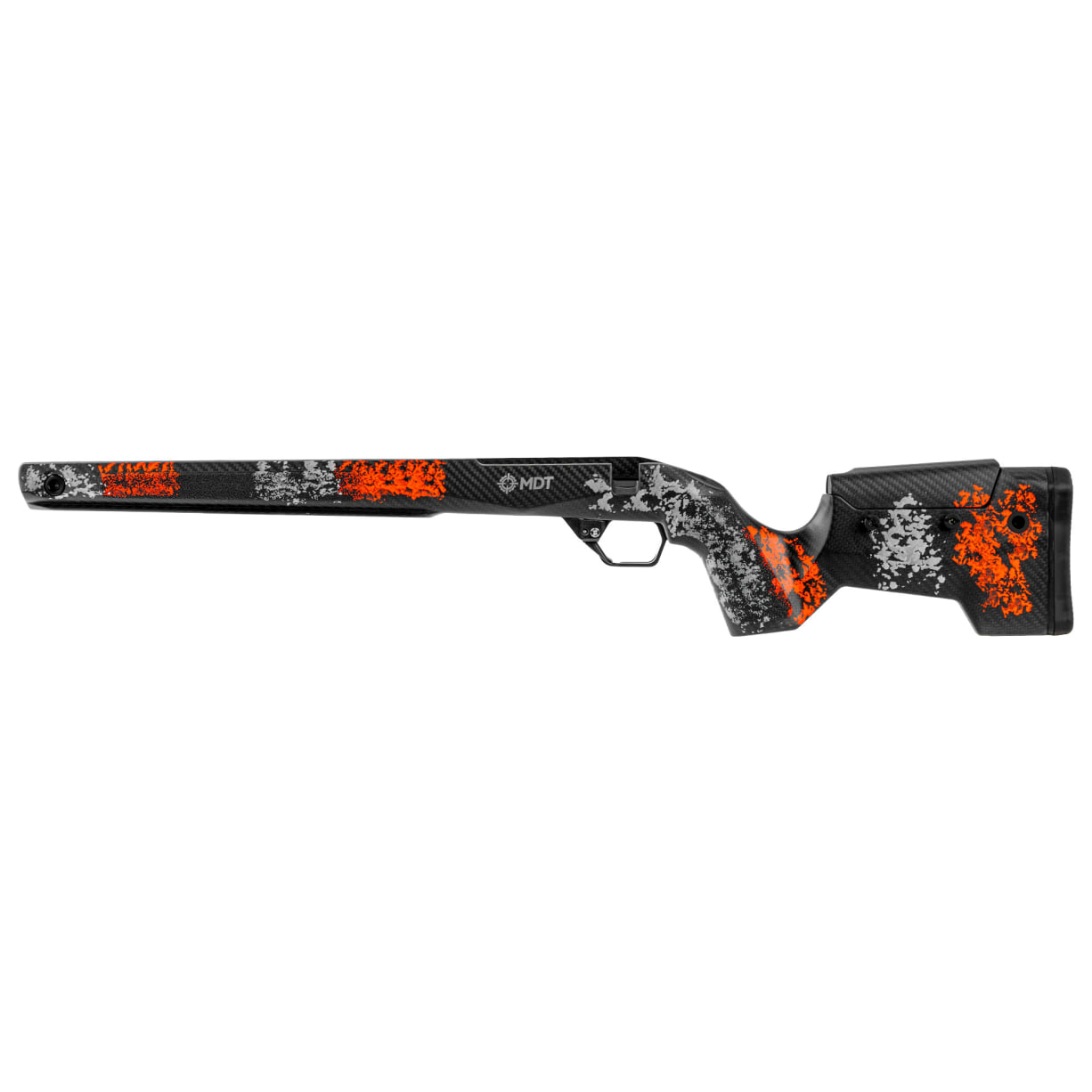 MDT CRBN Hunter Kit Rem 700 Short Action Left-Hand Fixed ARCA Hunter Orange/Grey (HOG) Chassis System 116134-HOG - Main Image