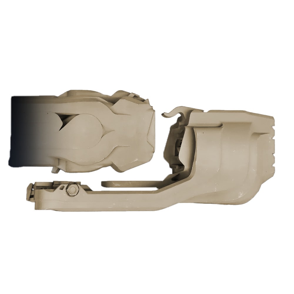 Strategic Sciences 5.56 NATO 1/2x28 Multi-Functional Muzzle Device w/ Ext. Suppressor Device, 0.7" OTB Clearance, FDE MFMD-5.56-0.7-MDSDX-1/2X28-FDE - Main Image