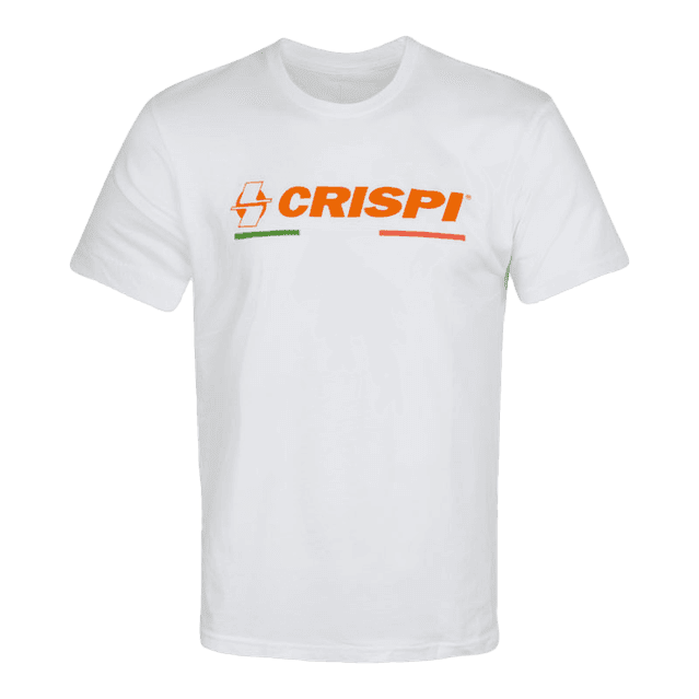 Crispi Italy Flag Logo White XL Italy-Flag-Logo-Shirt-XL-WHT