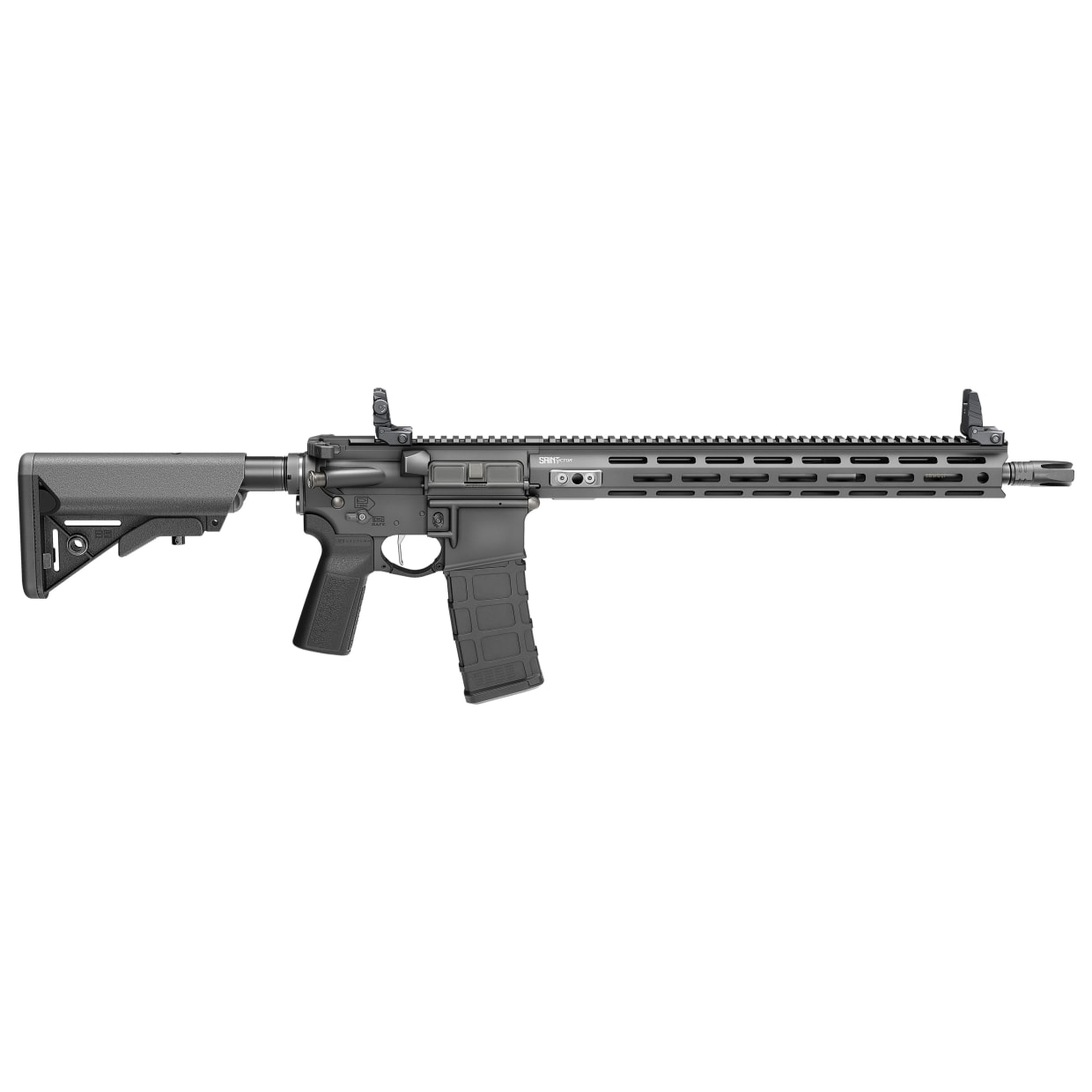Springfield Armory Saint Victor 5.56 NATO 16" Bbl Black Rifle w/ B5 Stock, Flip-Up Sights, 1x30rd Mag STV916556B-V2-B5 - Main Image