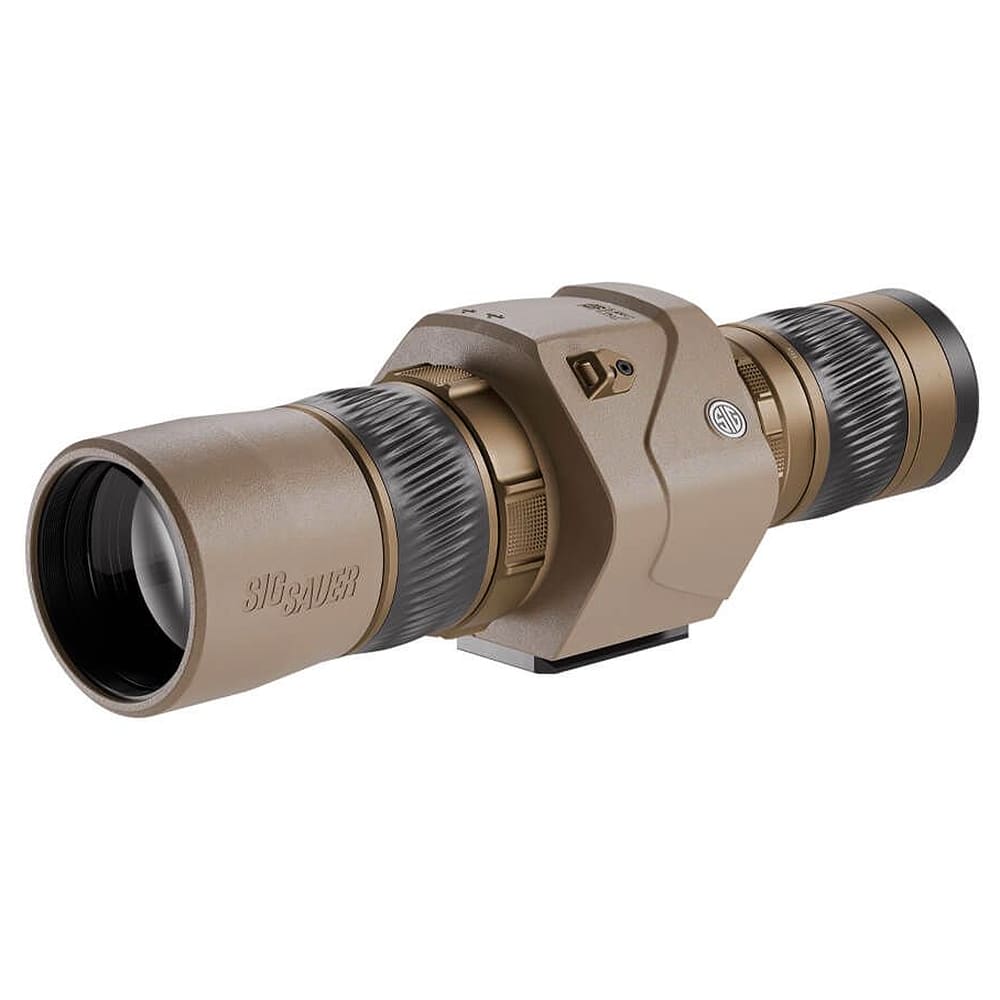 Sig Sauer OSCAR6 Spotting Scope, 16-32X60mm HDX Pro Lens FDE SOO62001