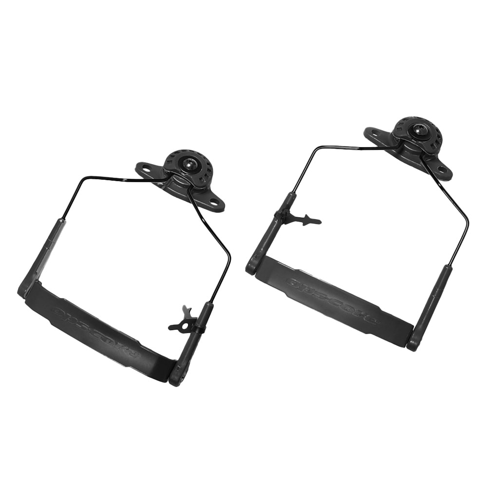 Unity Tactical Modular Attach Rail Kit for Ops-Core AMP, Busch PROtective, With Ops-Core Clamps, Black HLM-BP-MABK - Main Image