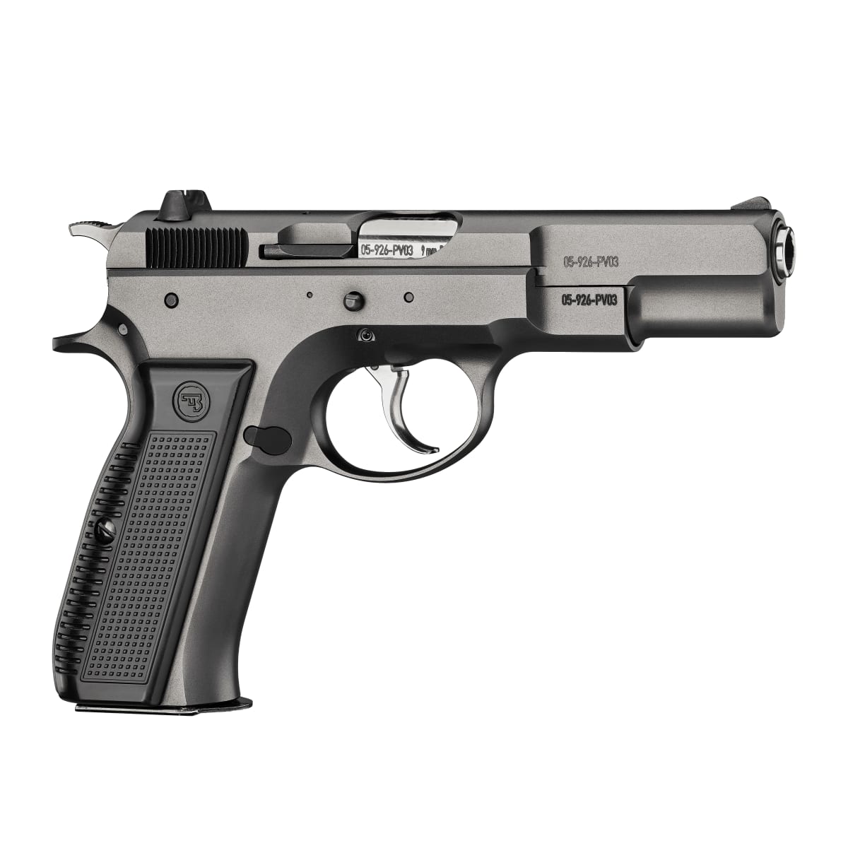 CZ Model 75 Legend 9mm 16rd Bbl Blued Steel Fixed Sights Manual Safety Black Plastic Grips Hammer Fired Metal Framed Full-Size Handgun 99026