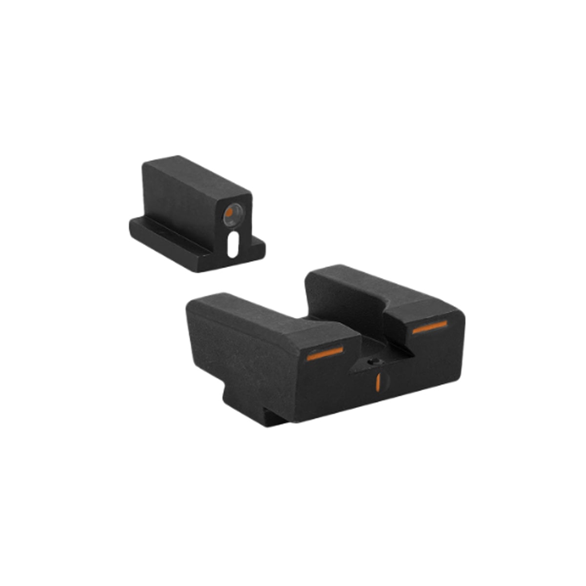 Meprolight USA Tru-Dot R4E Orange/Orange 1 Front 3 Rear Tritium White Alignment Line Glock Standard Frame Fixed Sights 122243901 - Main Image