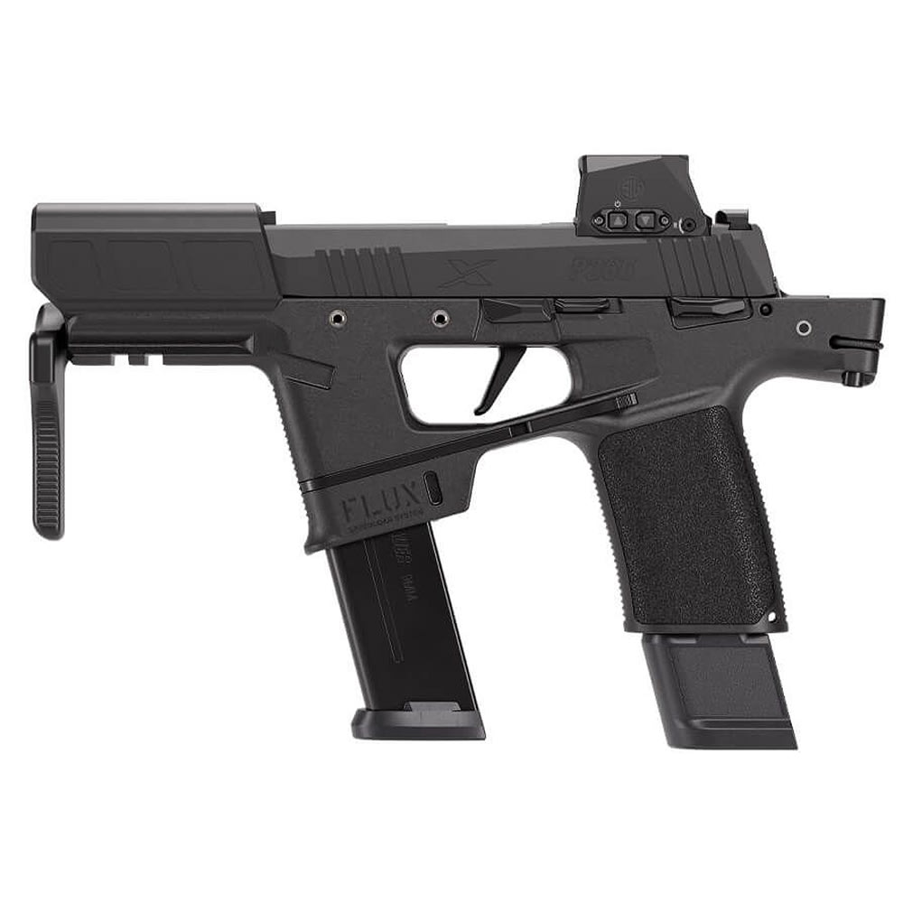 Sig Sauer P365-Flux RXSL 9mm 6" Bbl SS Slide XRAY3 D/N Sights Xseries Flat Trg Pistol w/21 & 17rd Mag 365FLUX-9-BXR3-RXSL