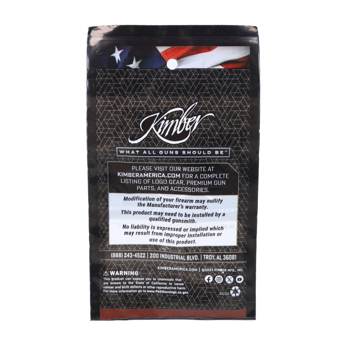 Kimber Set of 4 Micro Grip Screw Bushings - Fits both 380 ACP and 9mm models 1200526A