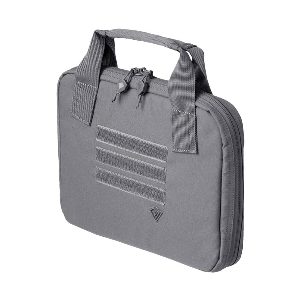 First Tactical Wolf Grey 500D Nylon 11x8" Pistol Sleeve w/ YKK Zippers and Hook&Loop Mounts 180010-036-1SZ - Main Image