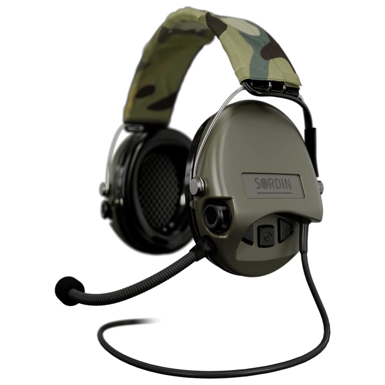 Sordin Supreme MIL CC Headband Green PVC 75332-06-S - Main Image