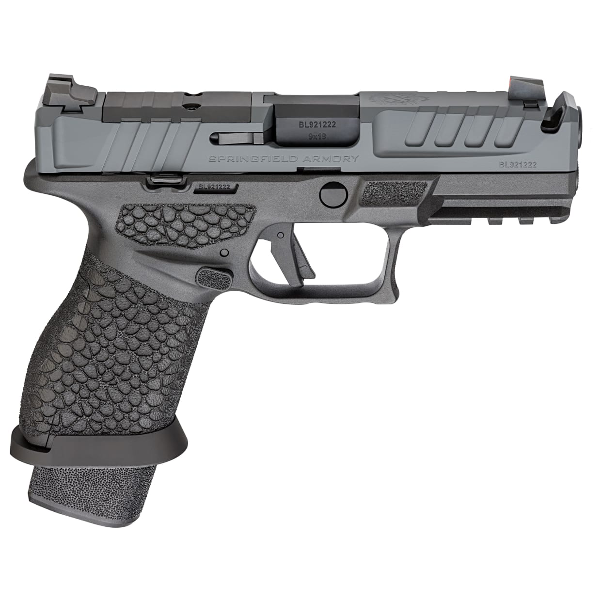 Springfield Armory Echelon Pro 4.0C Compact 9mm 4" Bbl Tritium Front Sight U-Dot Rear Sight Black/Grey Pistol w/(3) 18rd Mags ECP9409BY-COMP - Main Image