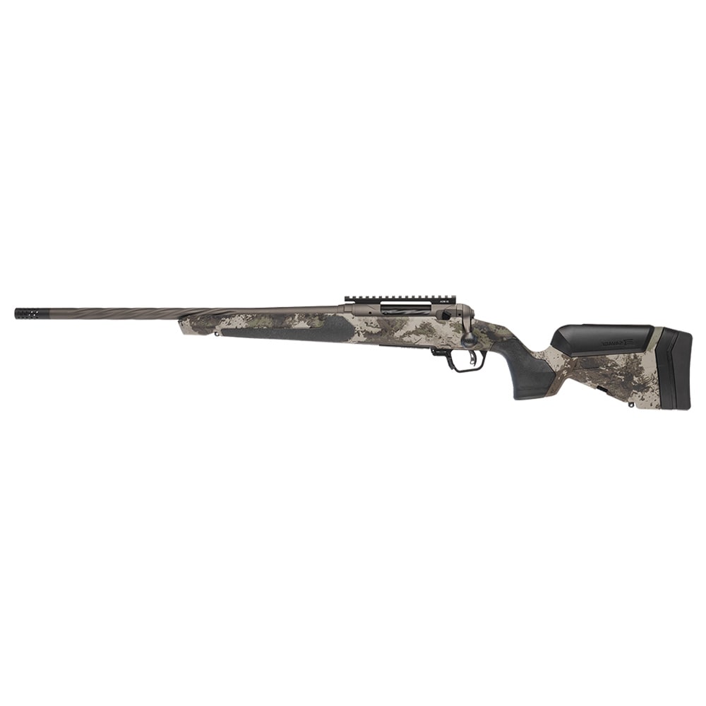 Savage Arms Model 110 CORE HUNTER PRO WOODLAND LH 7mm PRC 22"Bbl 1:8 Fluted MLOK Slots Interchangable Grips 1-piece Rail Bolt Action Rifle 32595 - Main Image