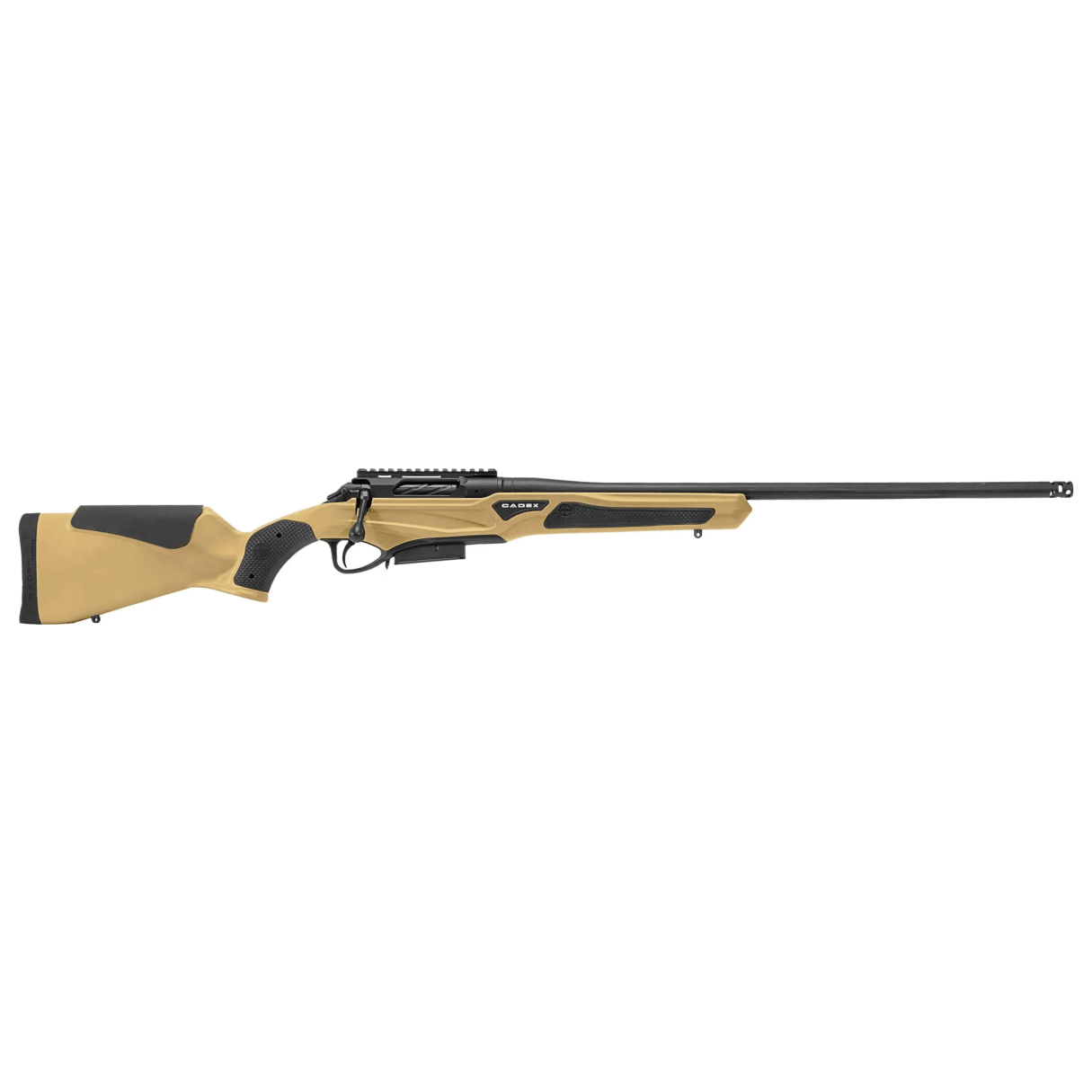 Cadex Defense CDX-R7 SPTR SA .308 Win 20" 1:10" Sporter Bbl Hybrid Tan/Black Rifle w/Hunting-Style MB CDXR7-SPTR-308-20-DI00-D4E1N-HTB