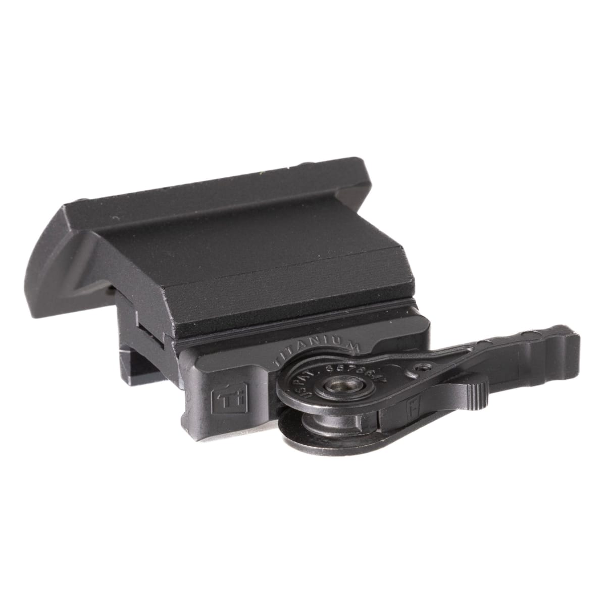 ADM AD-TR 45-Degree-Offset Lightweight Red Dot Mount w/QD Titanium Lever AD-TR-OFFSET-45-TL