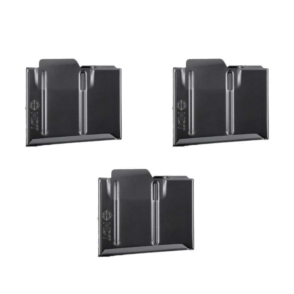 MDT 3-Pack SA .300 WSM/6.5 PRC 3rd Blk Metal Magazine Bundle 103133-BLK-MDT-KIT-3X - Main Image