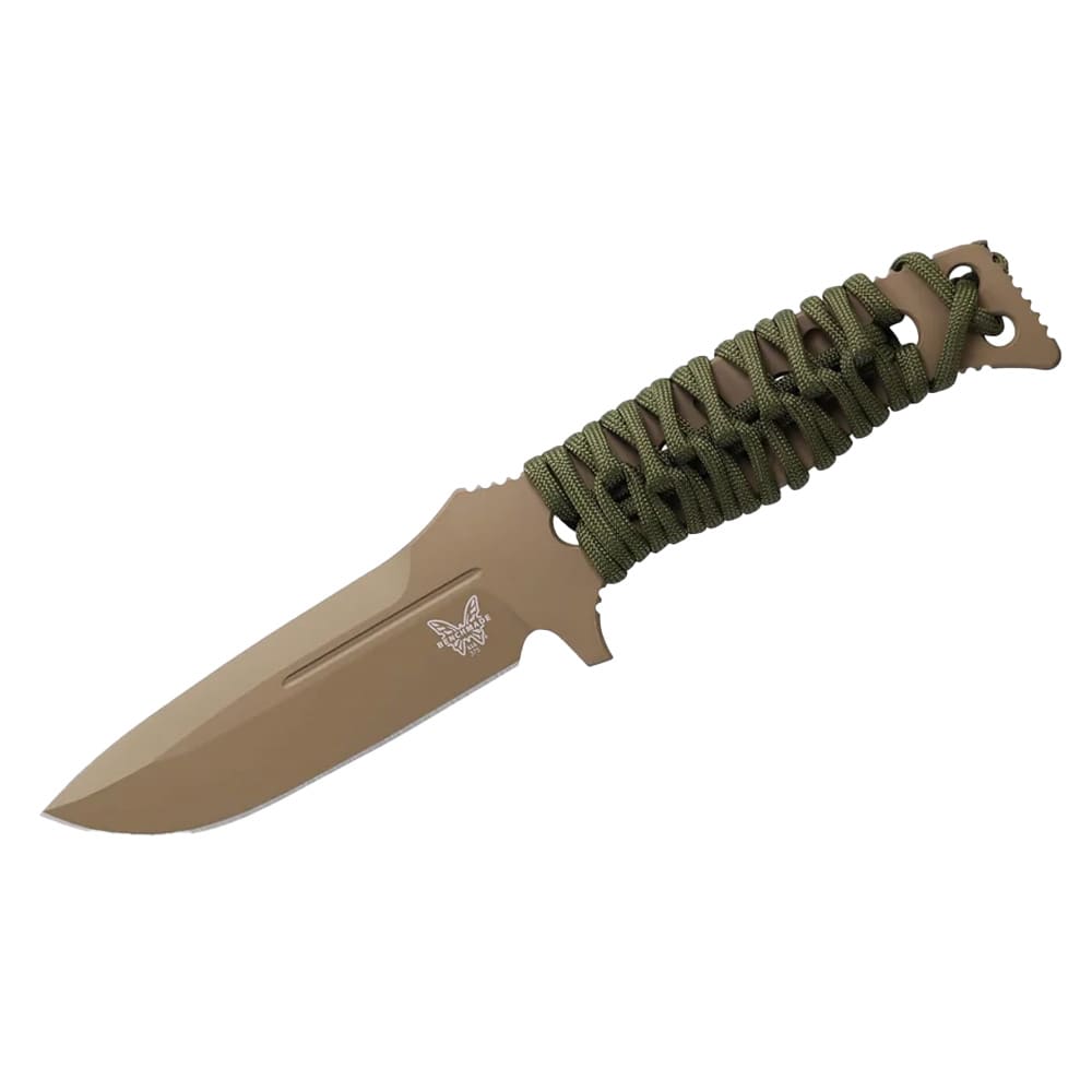 Benchmade Fixed Adamas Magnacut 63-65HRC Drop-point 4.2" Knife w/Tan Handle 375FE-02 - Main Image