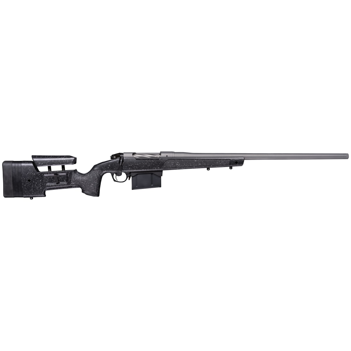 Bergara Premier HMR Pro .25 Creedmoor 24" Bbl Thread Protector Black w/Grey Spots HMR Molded w/Mini-Chassis Stock Rifle BPR20-25CM