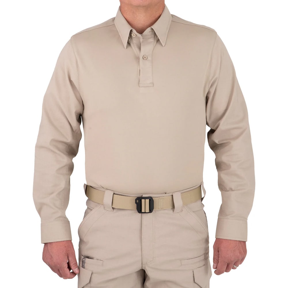 First Tactical Men's V2 Pro Performance Long Sleeve Shirt Khaki 111015-055 - Main Image