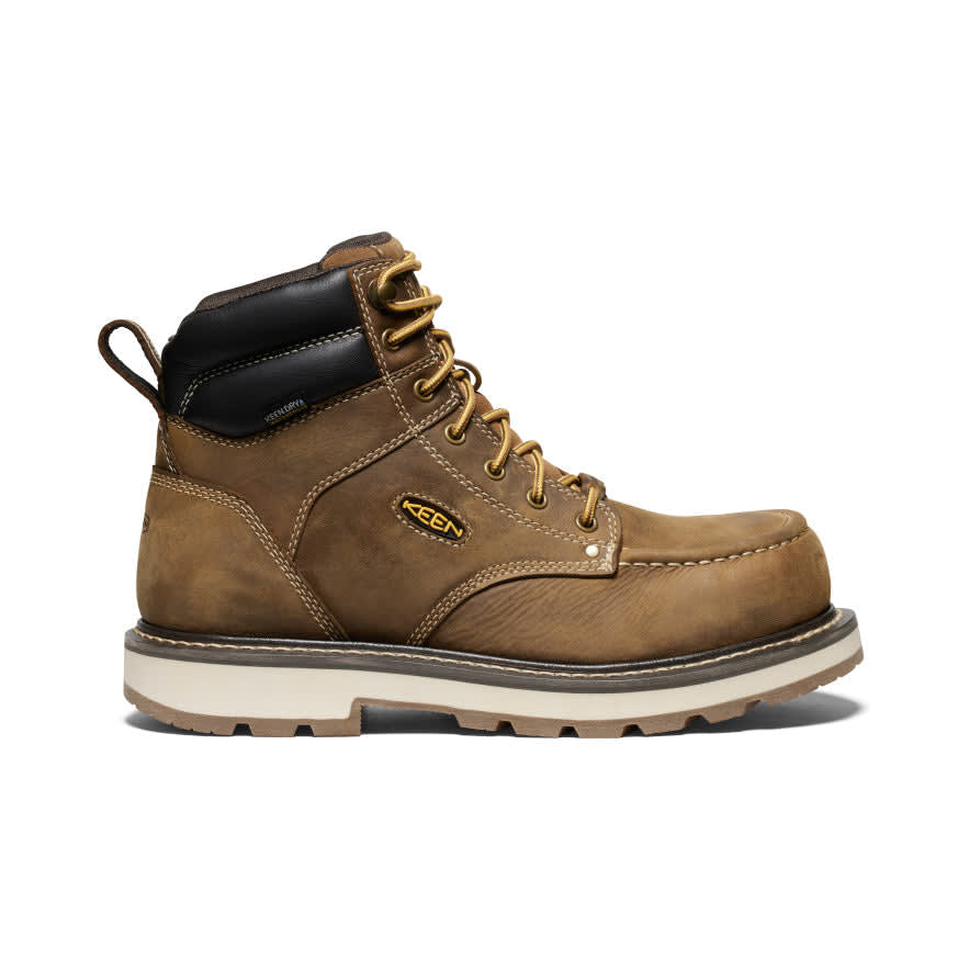 Keen Core Work Cincinnati 90 Degree 6" WP Men's Belgian/Sandshell 9 EE 1027663-9EE