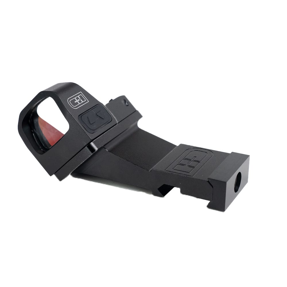 C&H Precision 45 Degree Left-Side Offset Picatinny Mount For Holosun 407K/507K & C&H EDC PR-45-HOLOK-L - Main Image