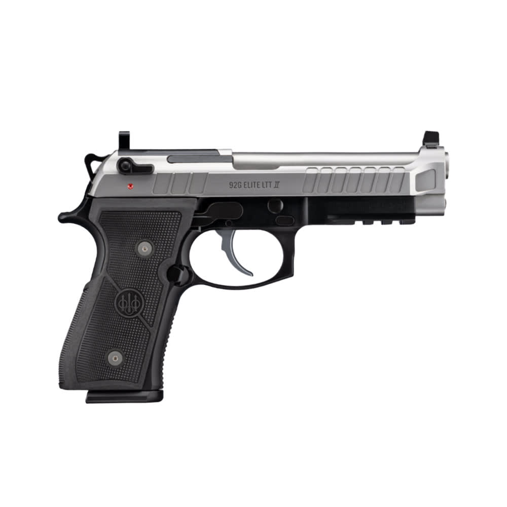 Beretta 92G Elite LTT 2 9x19mm 4.7" Bbl SA/DA Inox & Black Two Tone Pistol w/(3)15rd Mags J92ELITE2G15