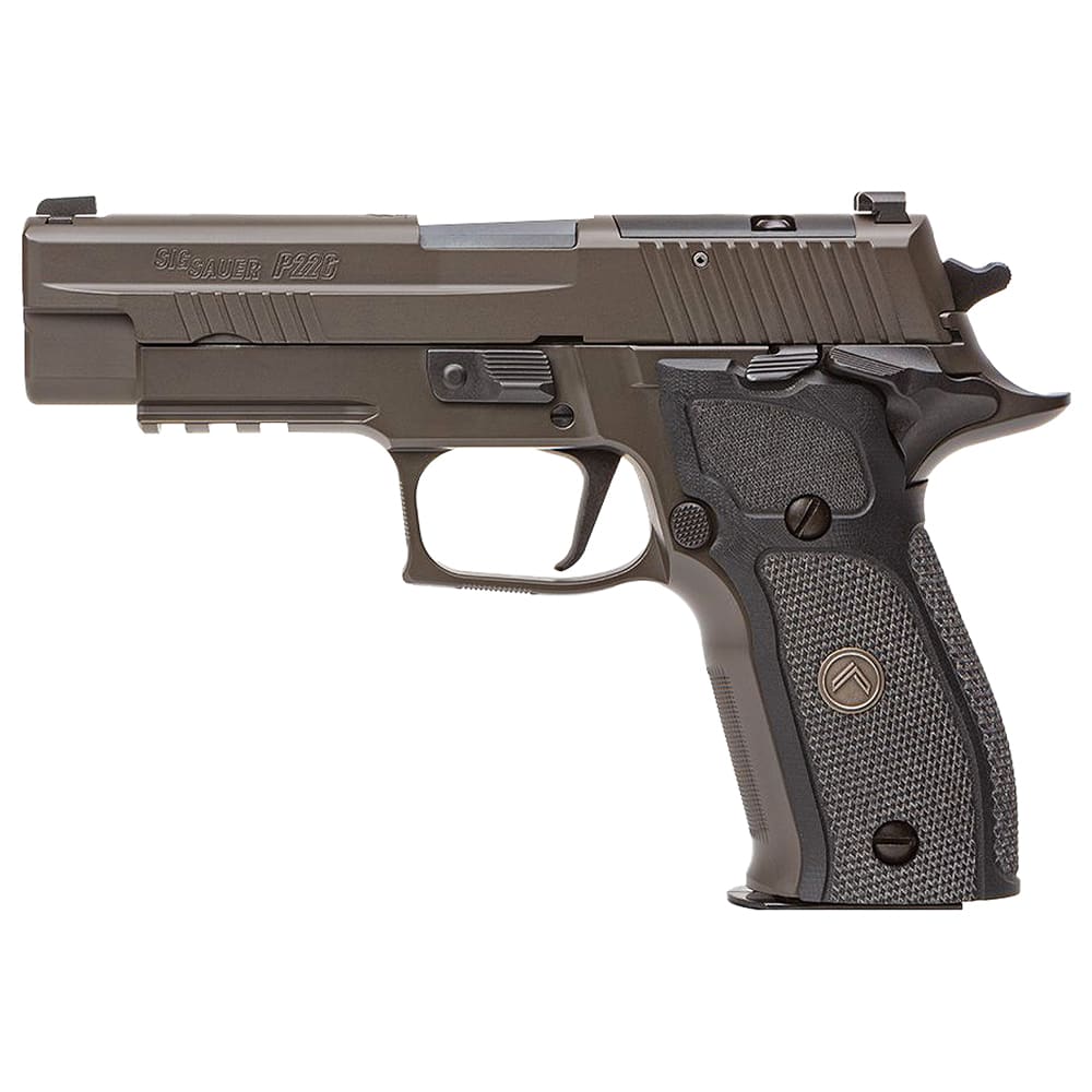 Sig Sauer P226 9mm 4.4in Legion Gray Sao X-Ray 3 w/ R2 NS Plate Blk G10 Grip (3) 10rd Steel Mag SRT MA Compliant 226RM-9-LEGION-SAO-R2