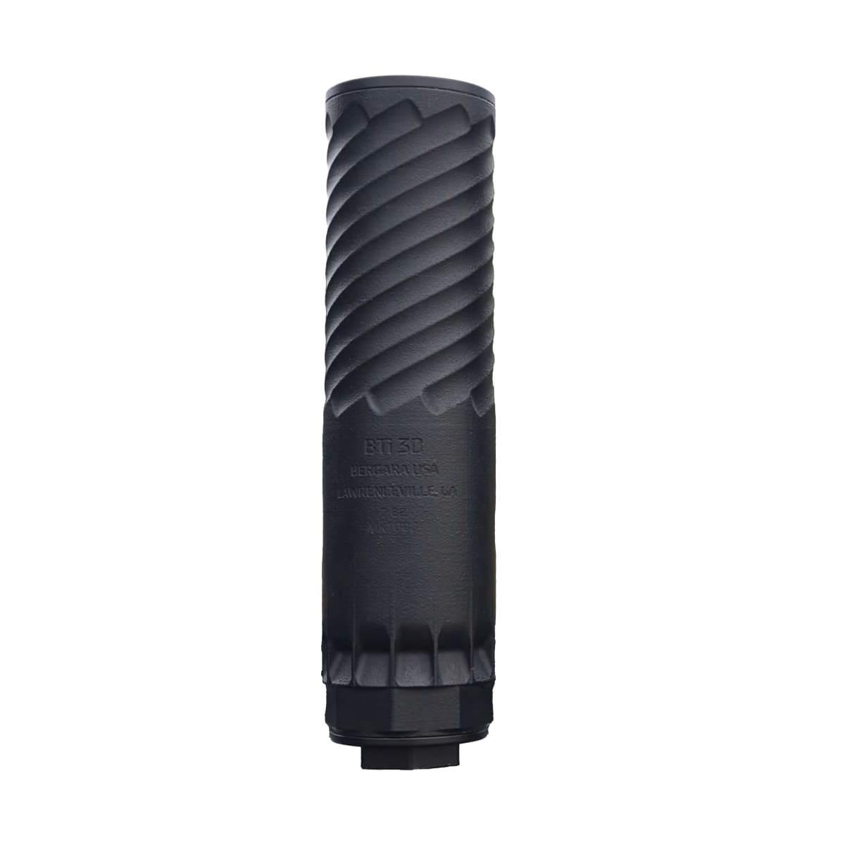 Bergara .30 Cal Graphite Black Cerokote Suppressor w/Closed Endcap Installed, Vented Endcap Included, & 5/8-24 HUB Bti-30B
