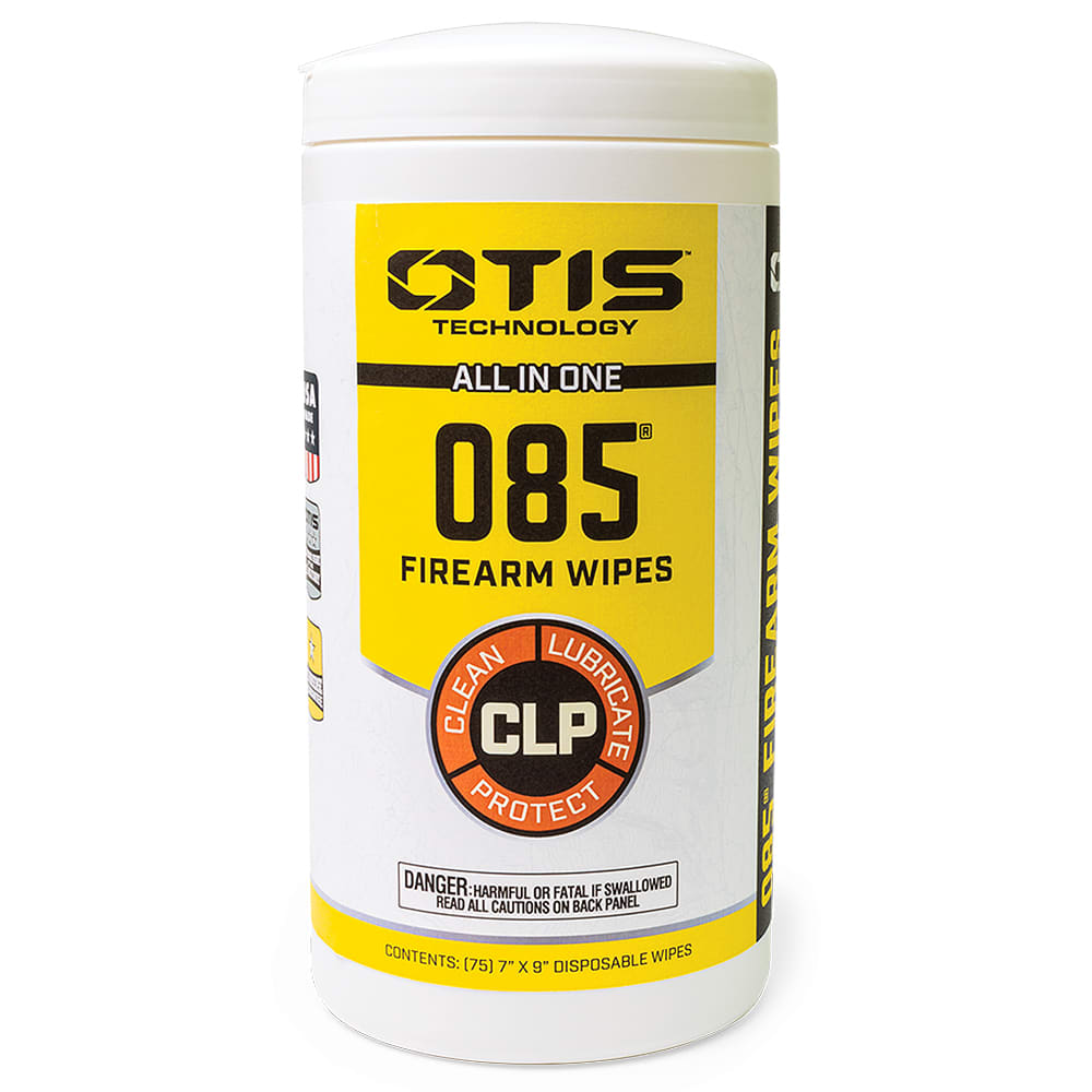 OTIS O85 CLP Wipes Canister (75 Count) Gun Cleaning Chemical IP-75C-085