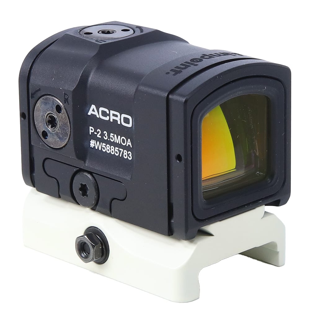 B&T Aimpoint ACRO P-2 22mm White Skeleton QD Mount Reflex Sight AP-200691-22-QD-ST
