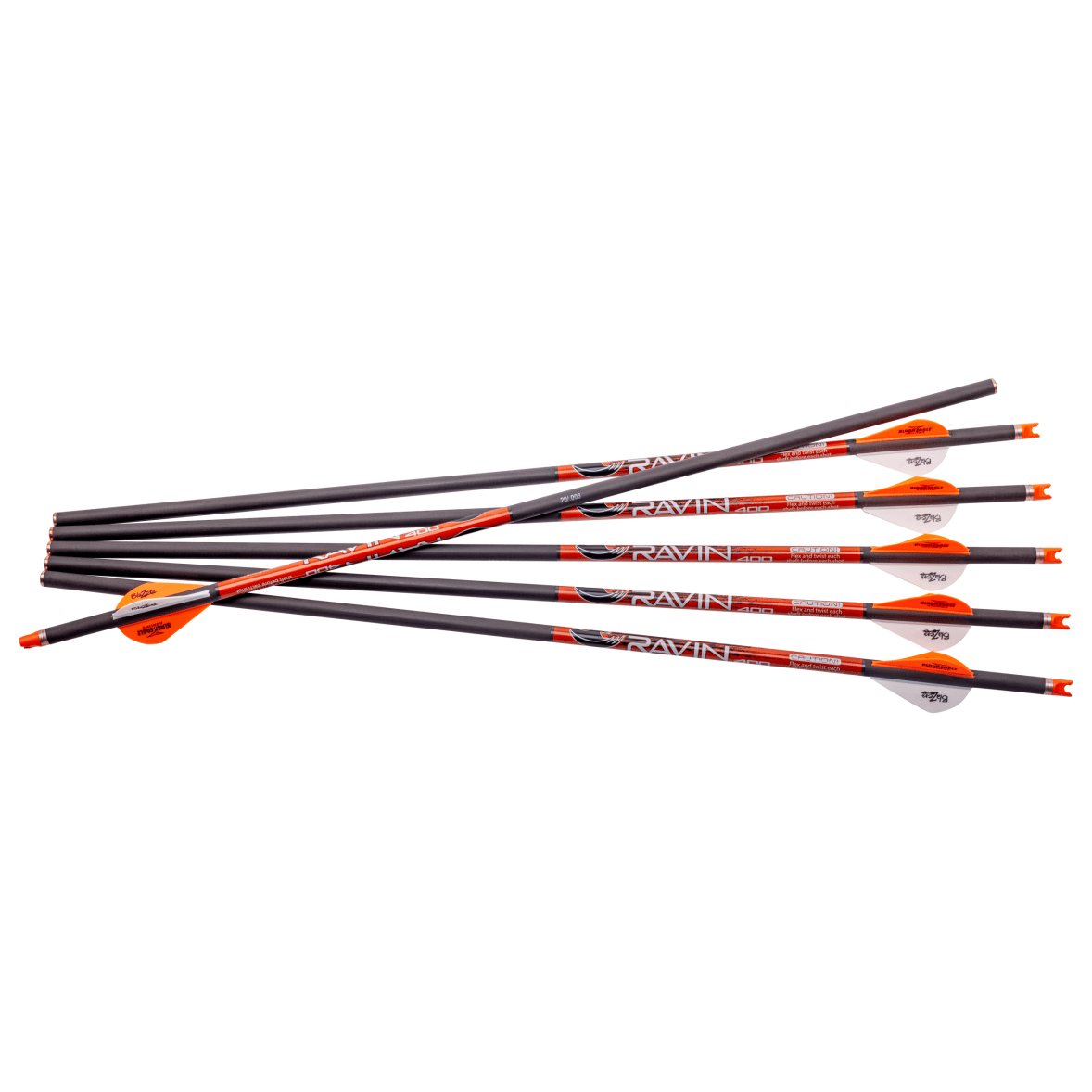 Ravin 3 Pack 400gr .003 Carbon Shaft Brass Insert 2" Vanes Polymer Nock Arrows (Not for use in R500 Crossbows) R338 - Main Image
